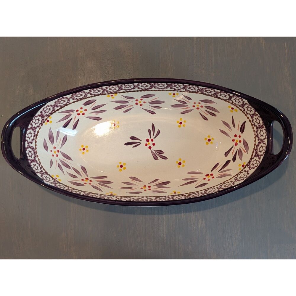 Temp-tations Old World Deep Oval Baking Dish with Handles (15")